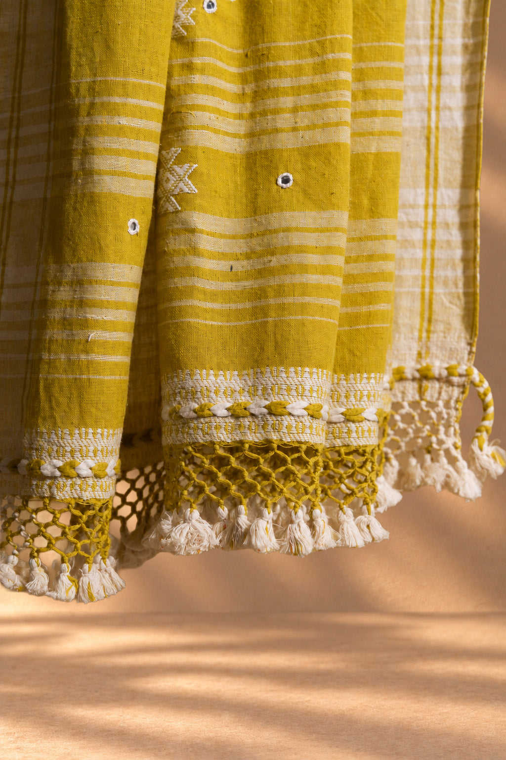 Rai Pilo | Chaumukh | Kala Cotton | Saree