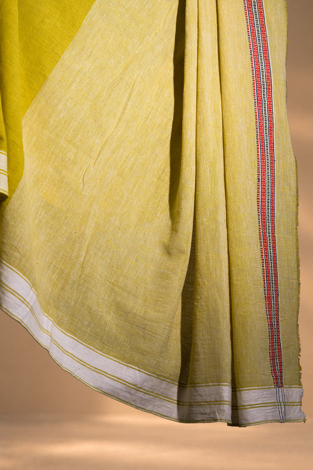 Rai Pilo | Chaumukh | Kala Cotton | Saree