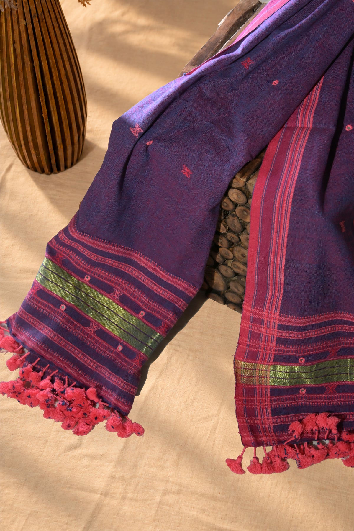 Jaambli | Dholki | Kala Cotton | Stole - image 2