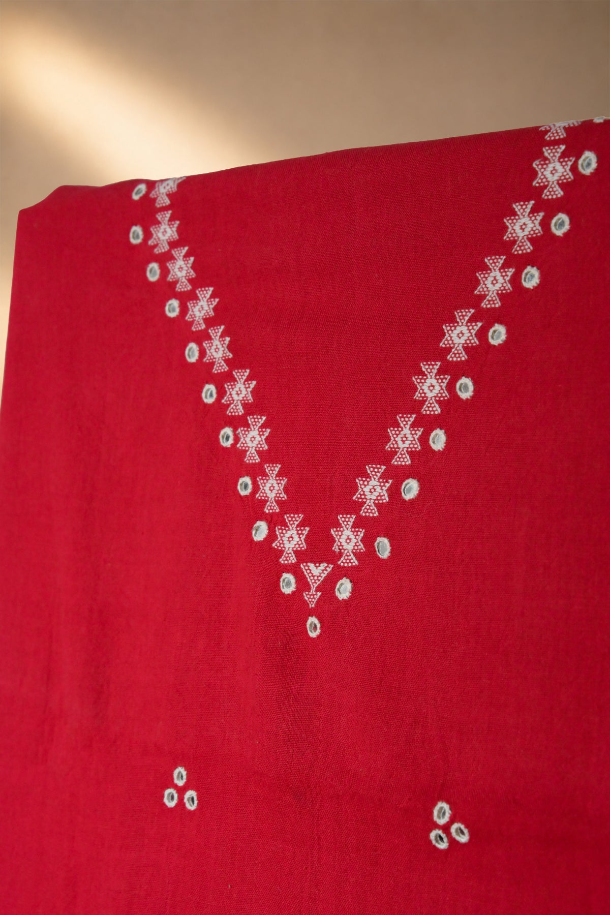 Laal | Chaumukh | Kala Cotton | Suit Piece - image 3