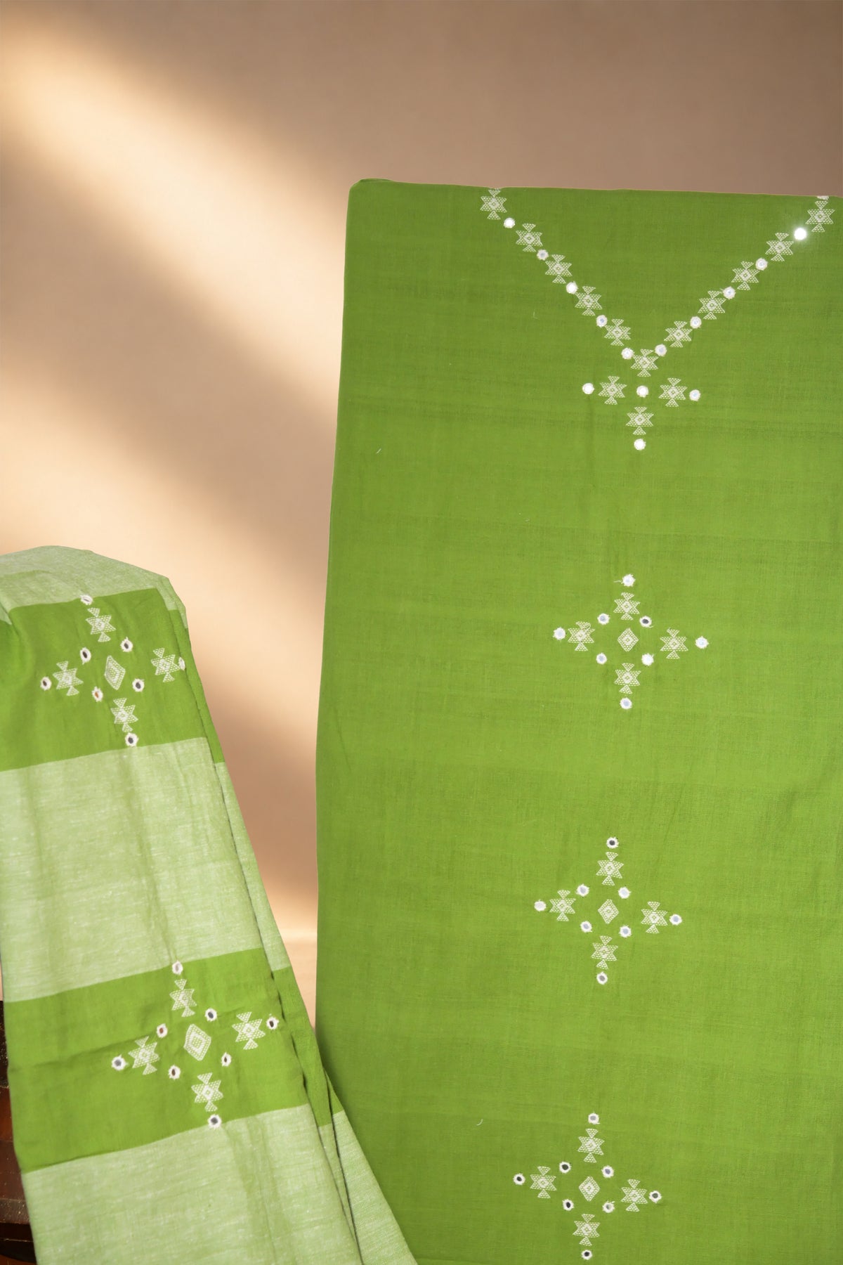 Leelo | Chaumukh | Kala Cotton | Suit Piece - image 4