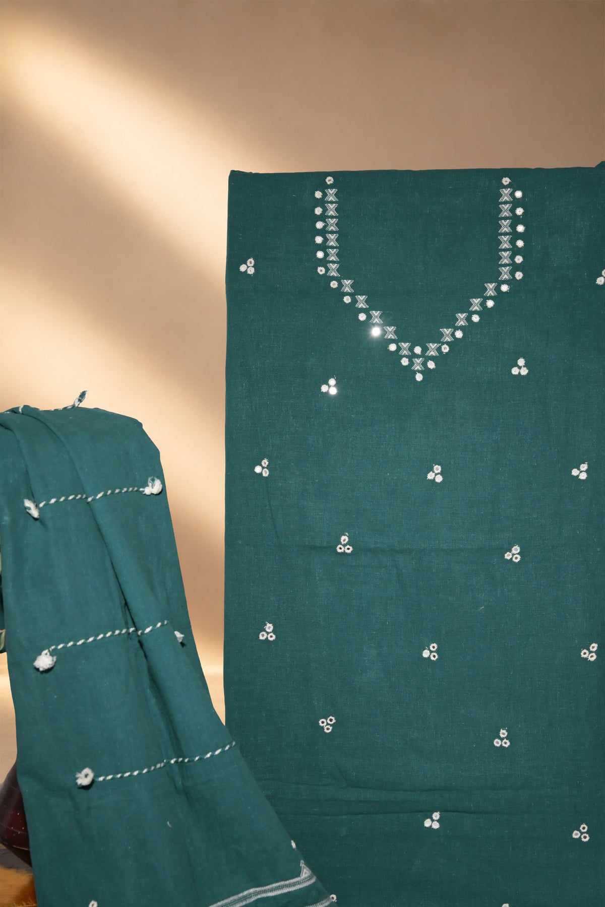 Mor Peenchh | Dholki | Kala Cotton | Suit Piece - image 4