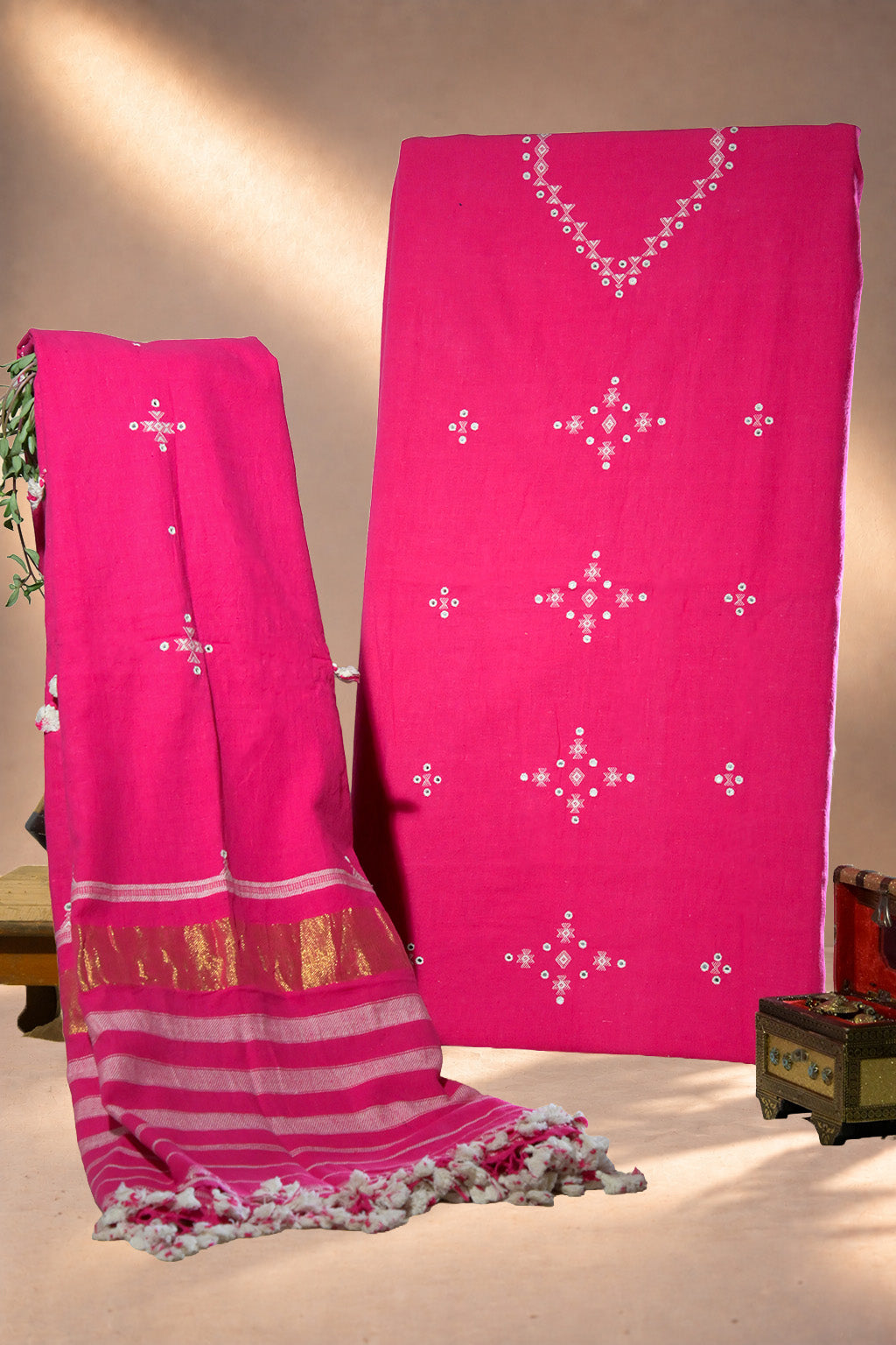 Raani | Chaumukh | Kala Cotton | Suit Piece - image 1