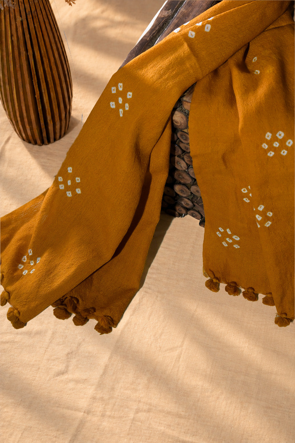 Rai Pilo | Satbandi | Merino Wool | Stole - image 2