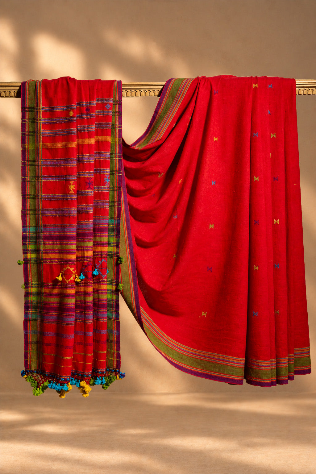 Laal | Dumroo | Kala Cotton | Saree