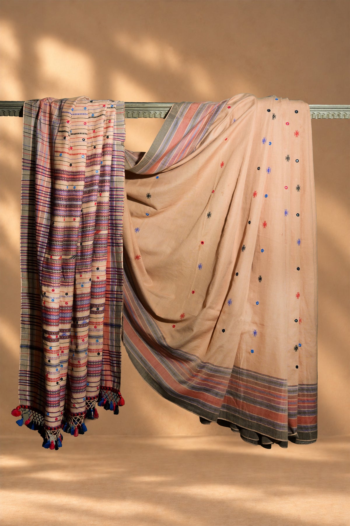 Aachho Bhuro | Latth | Fine Cotton | Saree