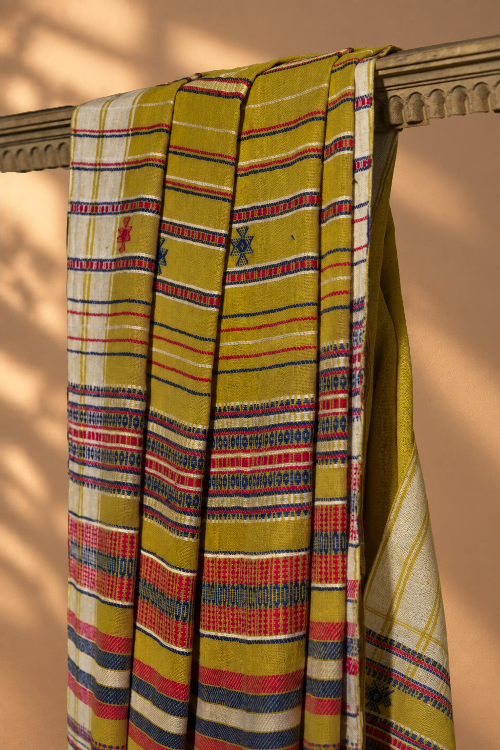 Rai Pilo | Dholki | Kala Cotton | Saree