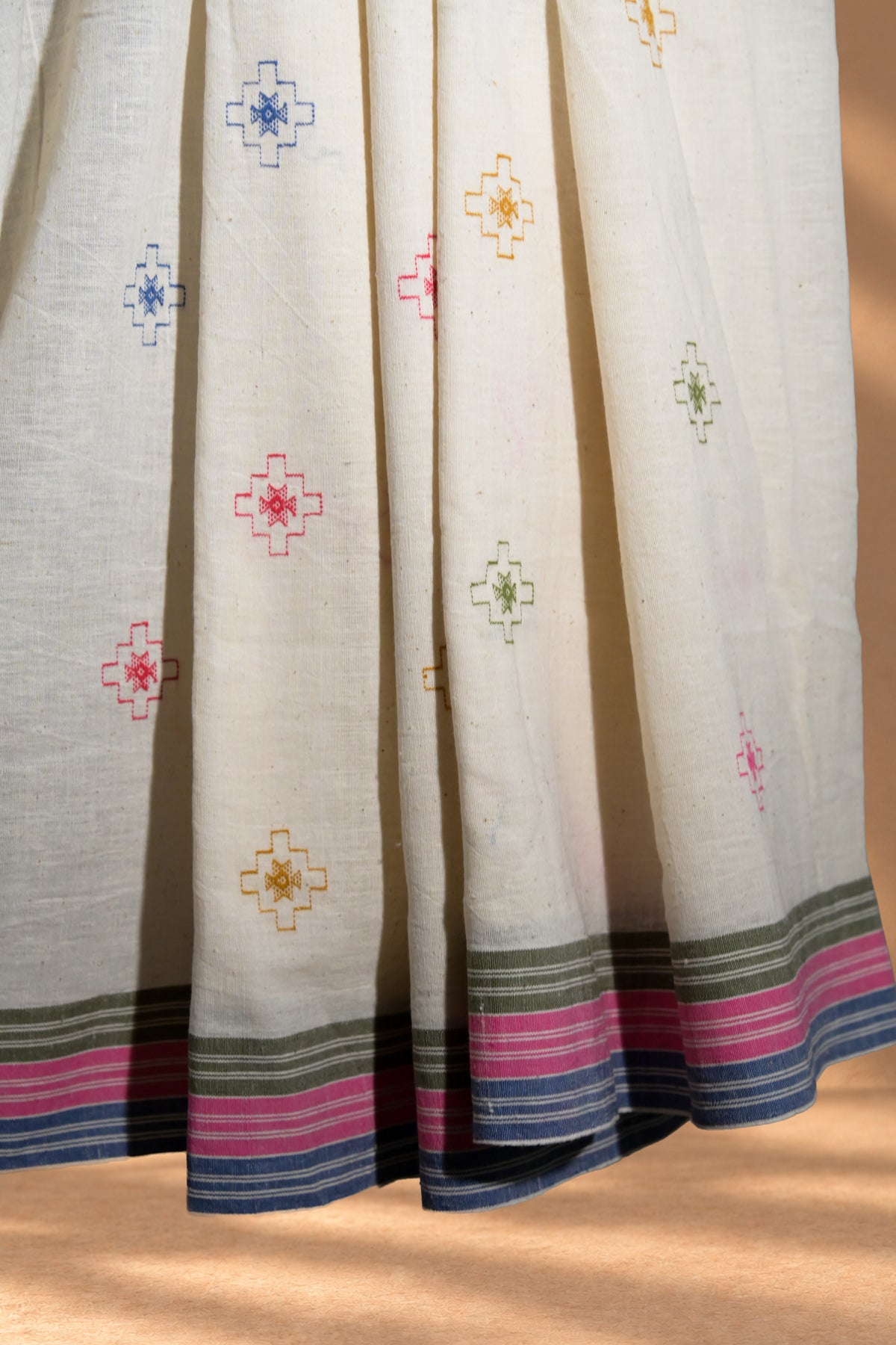 Dhoro | Popati | Kala Cotton | Saree