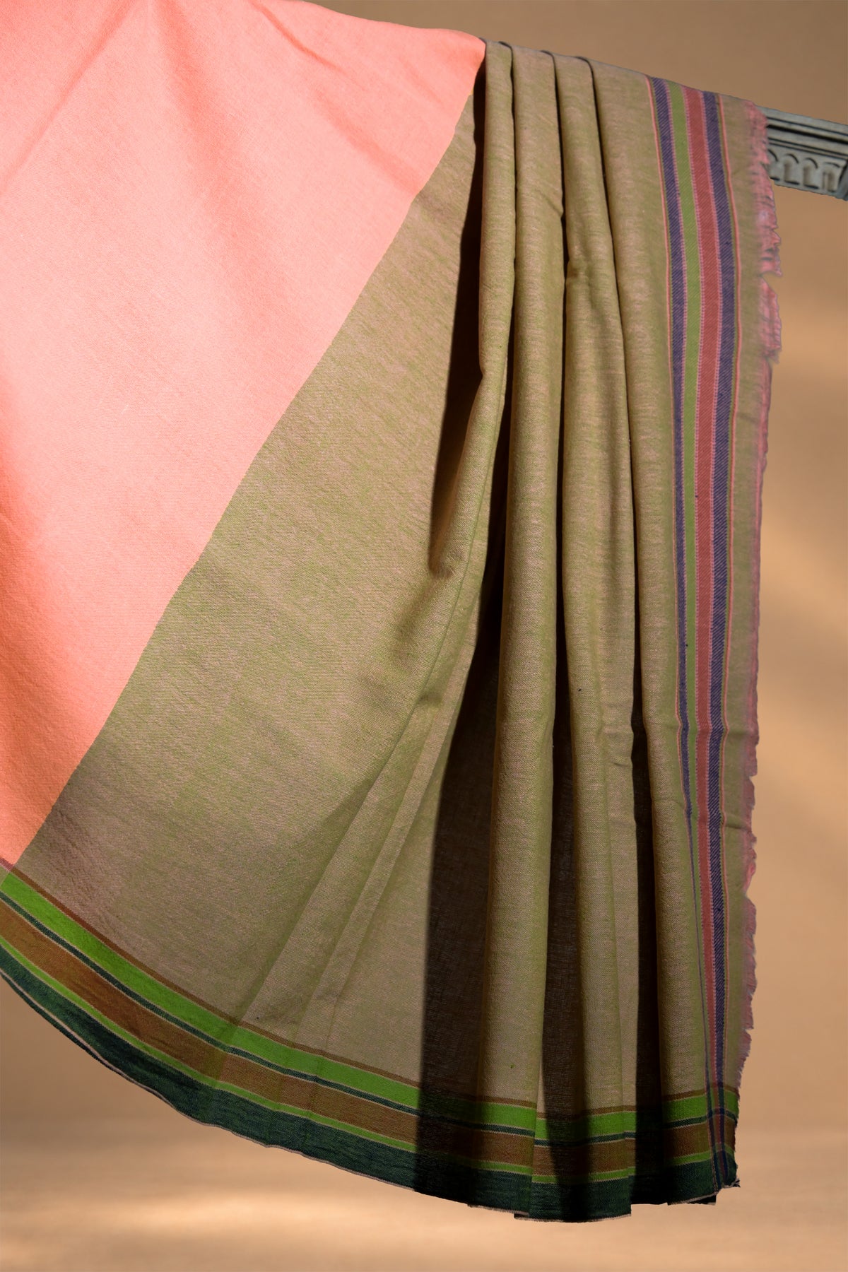 Aachho Bhuro | Latth | Fine Cotton | Saree