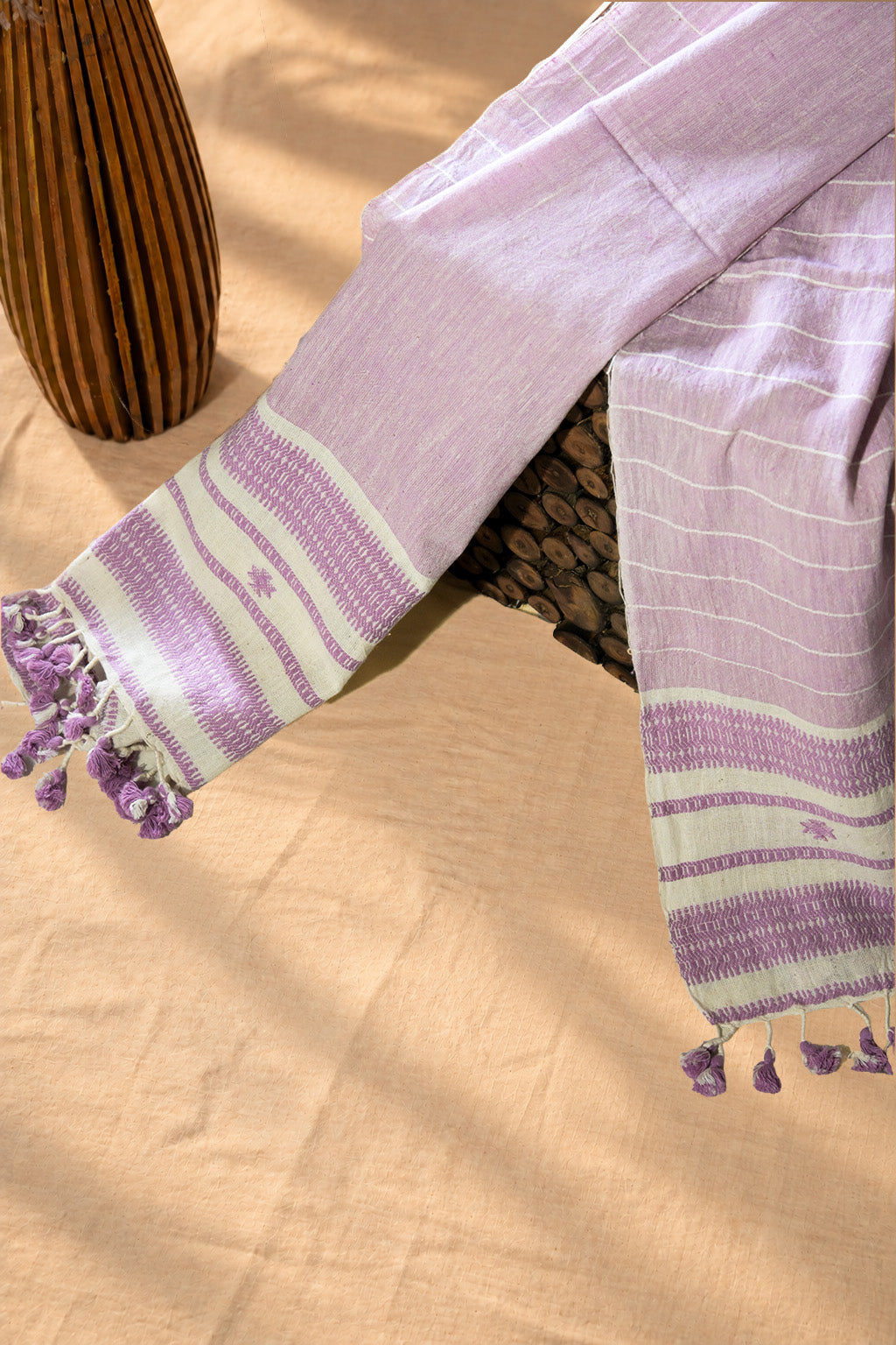 Aachho Gulabi | Chaumukh | Kala Cotton | Stole - image 2
