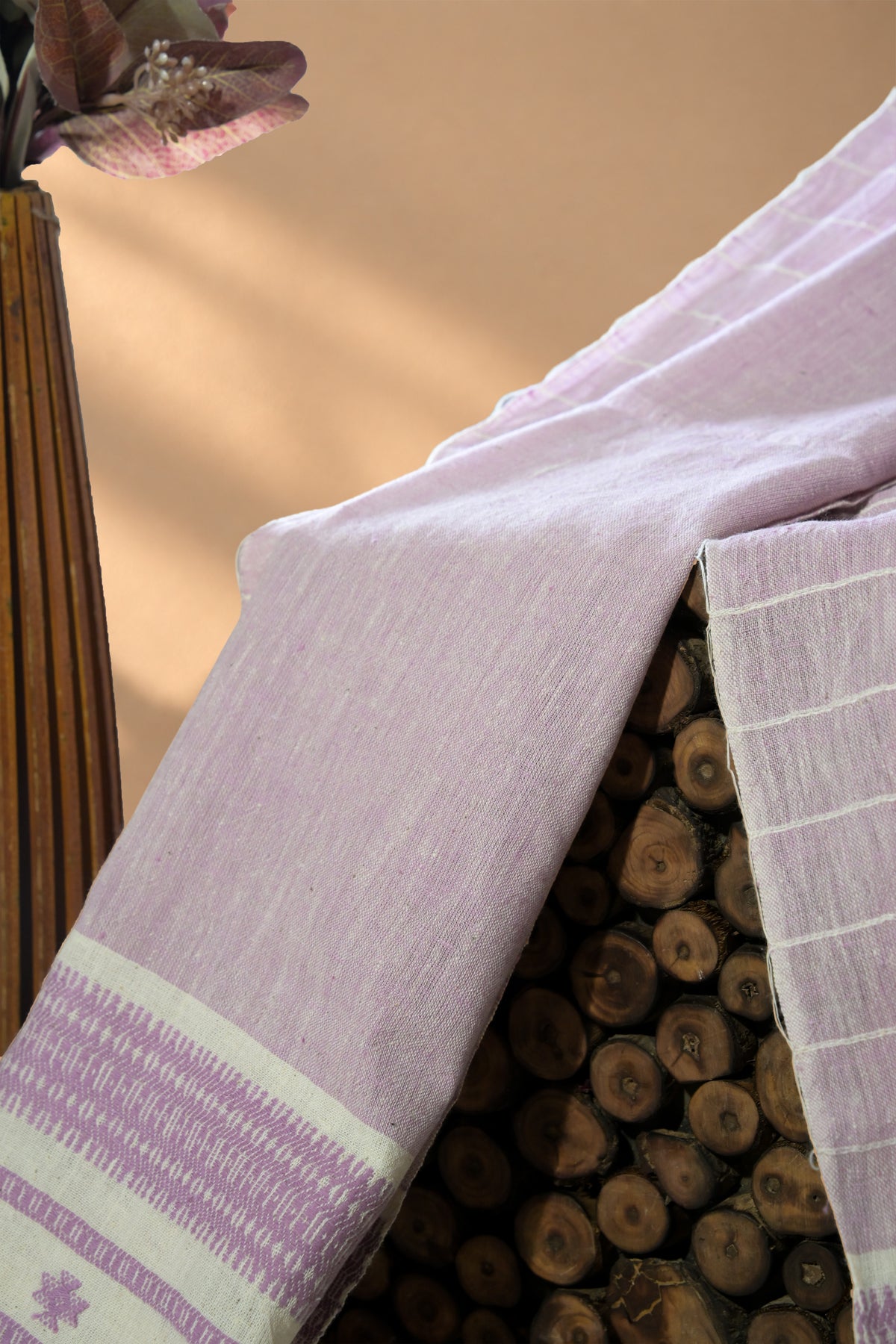 Aachho Gulabi | Chaumukh | Kala Cotton | Stole - image 3