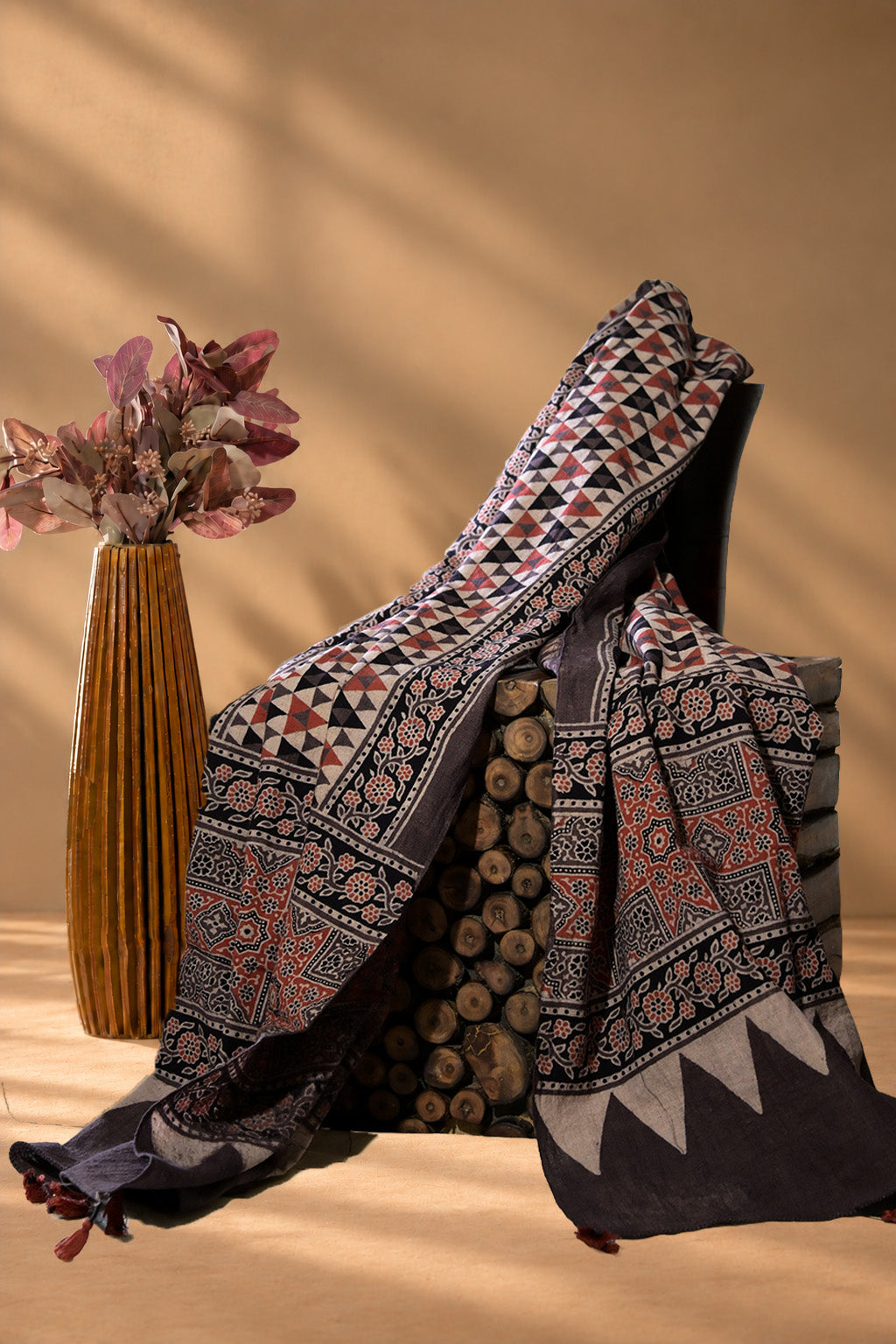 Bhuro | Dungra | Kala Cotton | Stole - image 1