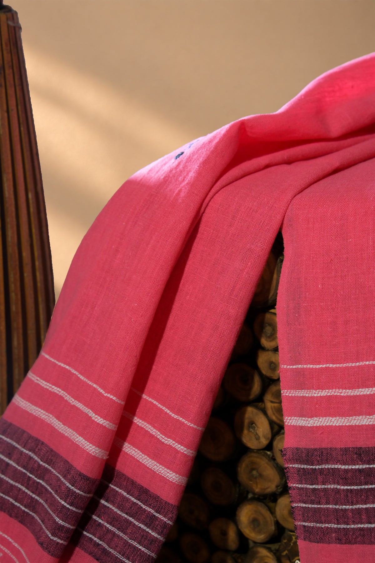 Gulabi | Damroo | Kala Cotton | Stole - image 3