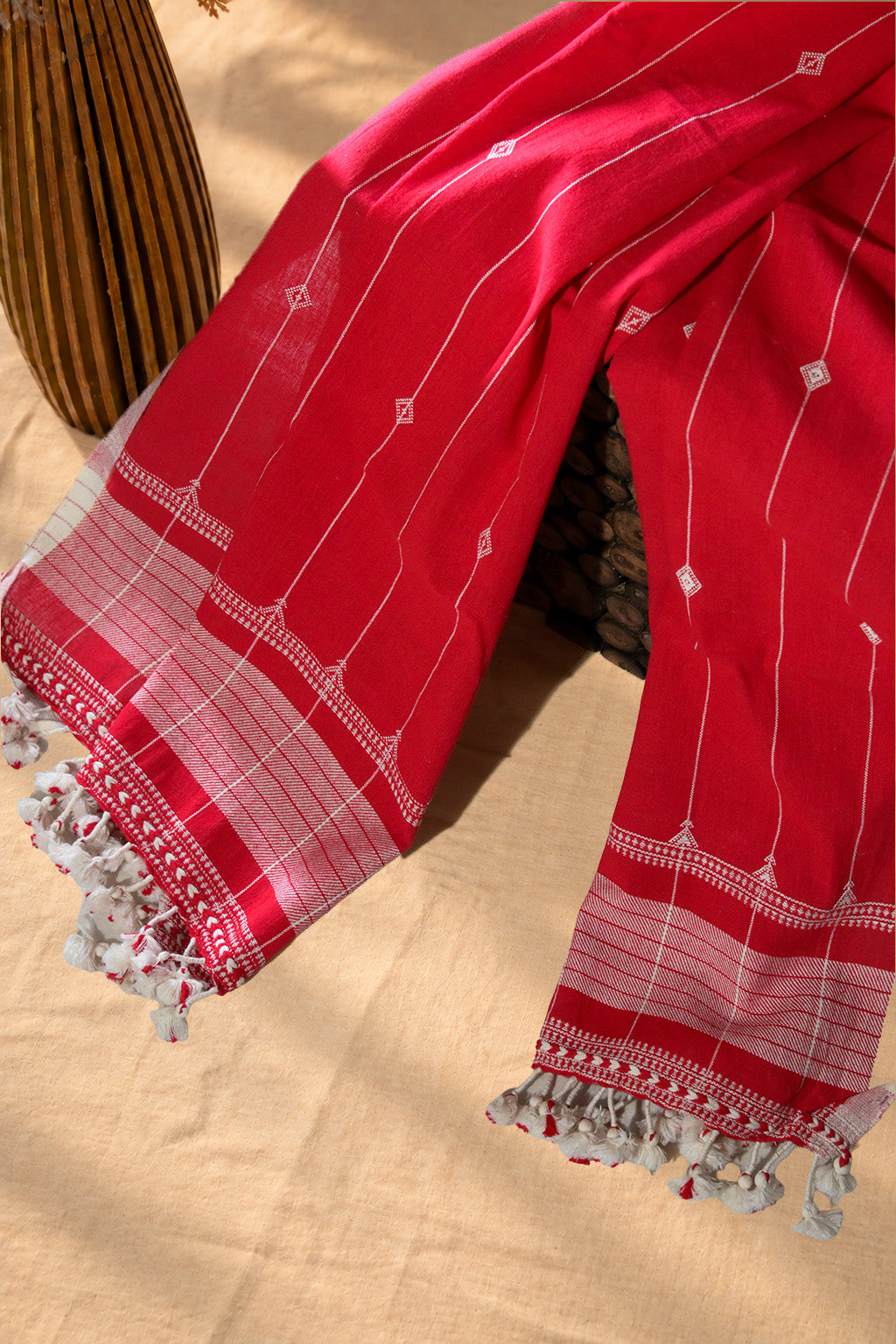 Laal | Panchako | Kala Cotton | Stole - image 2