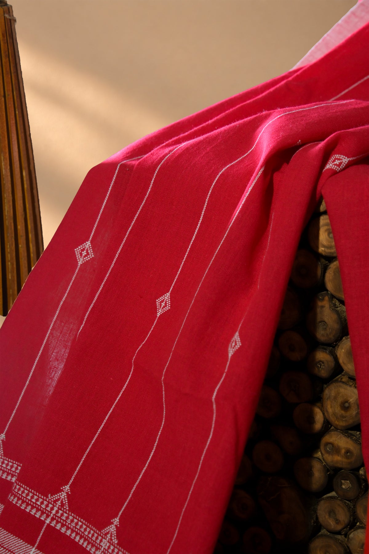 Laal | Panchako | Kala Cotton | Stole - image 3