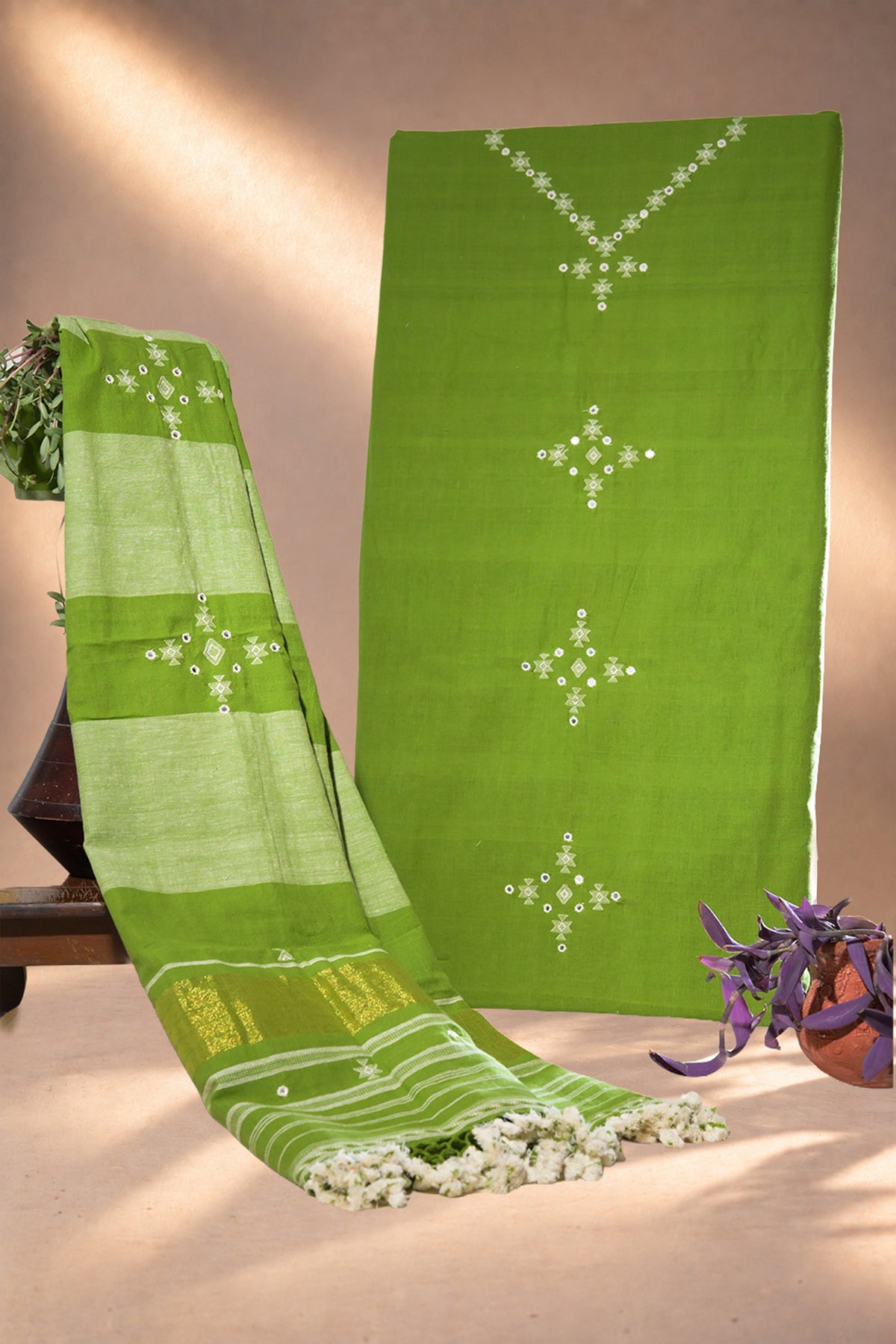 Leelo | Chaumukh | Kala Cotton | Suit Piece - image 1