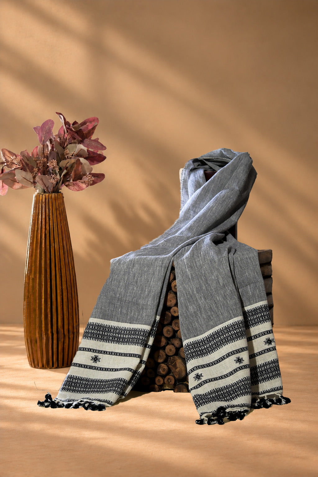 Raakhodi | Chaumukh | Kala Cotton | Stole - image 1