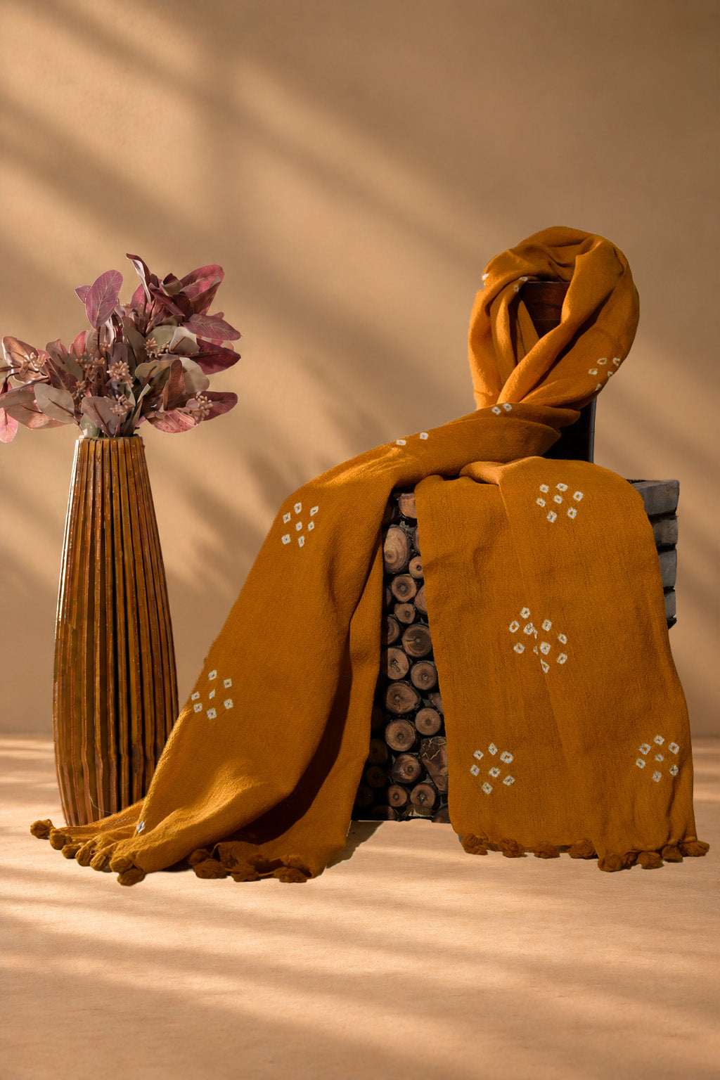 Rai Pilo | Satbandi | Merino Wool | Stole - image 1
